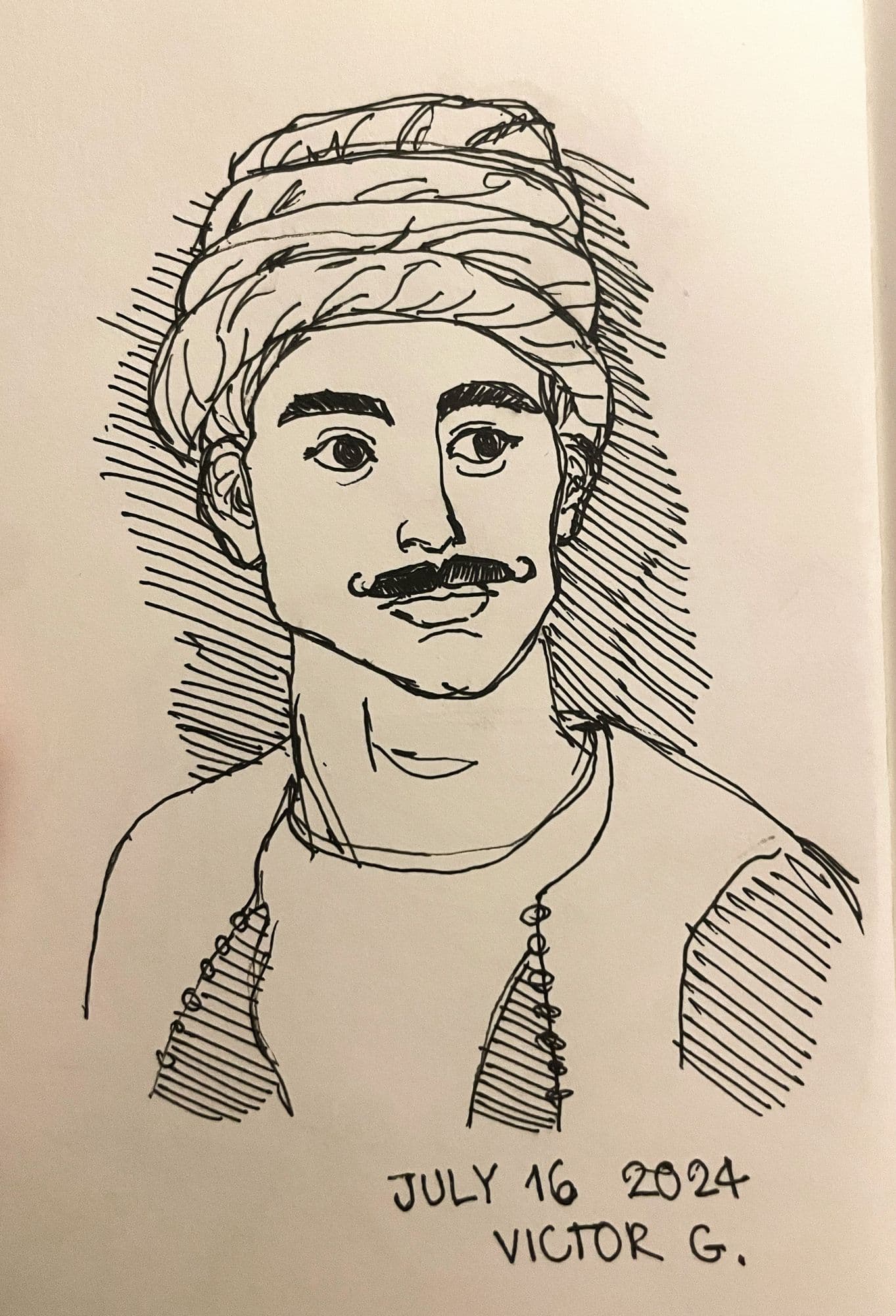 Moustache Portrait